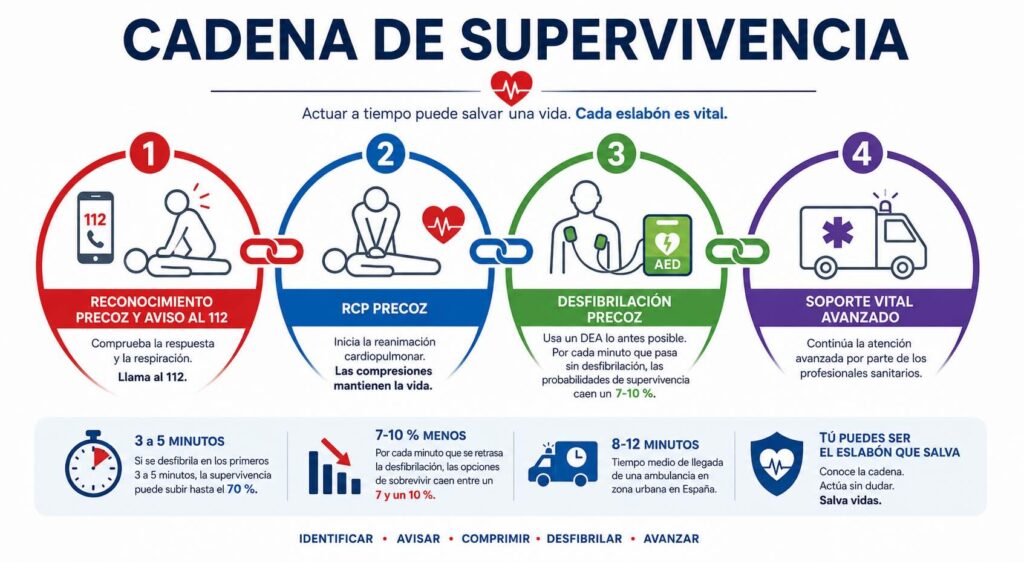 cadena de supervivencia